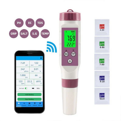 BowLift | Digital Pool Tester PH and Chlorine Measuring Device for Easy Water Analysis