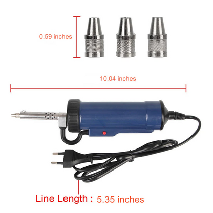 Skanto | Desoldering Machine, Tin Sucker, Automatic Electric Soldering with 3 Suction Nozzles