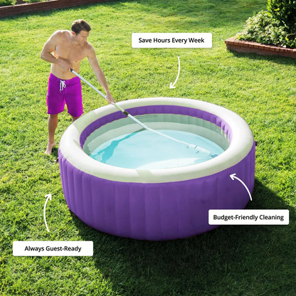 Skanto | Wireless Pool Cleaner, Rechargeable with Interchangeable Heads