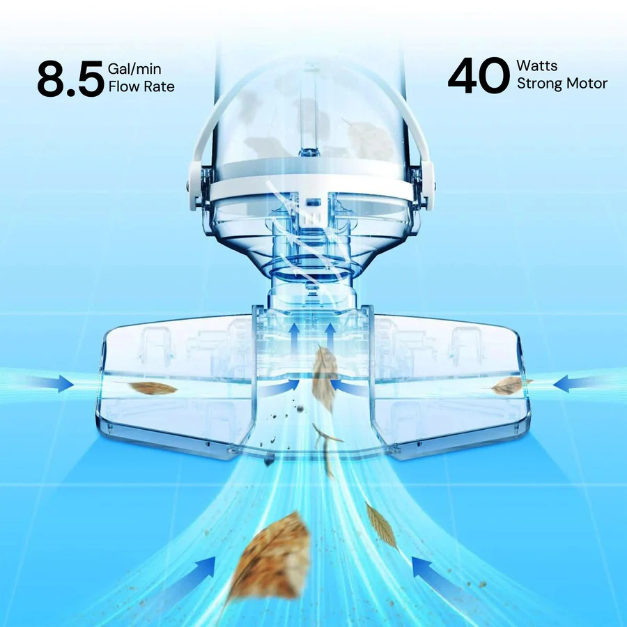 Skanto | Wireless Pool Cleaner, Rechargeable with Interchangeable Heads