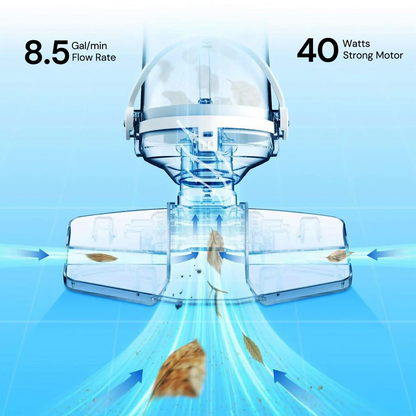 Skanto | Wireless Pool Cleaner, Rechargeable with Interchangeable Heads