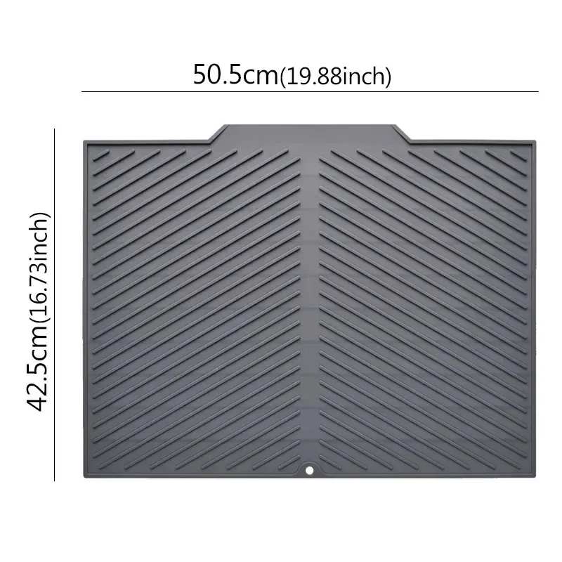 BowLift | Silicone Dish Drying Mat with Drain Design