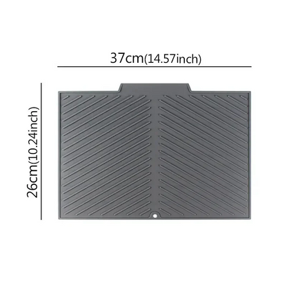 BowLift | Silicone Dish Drying Mat with Drain Design