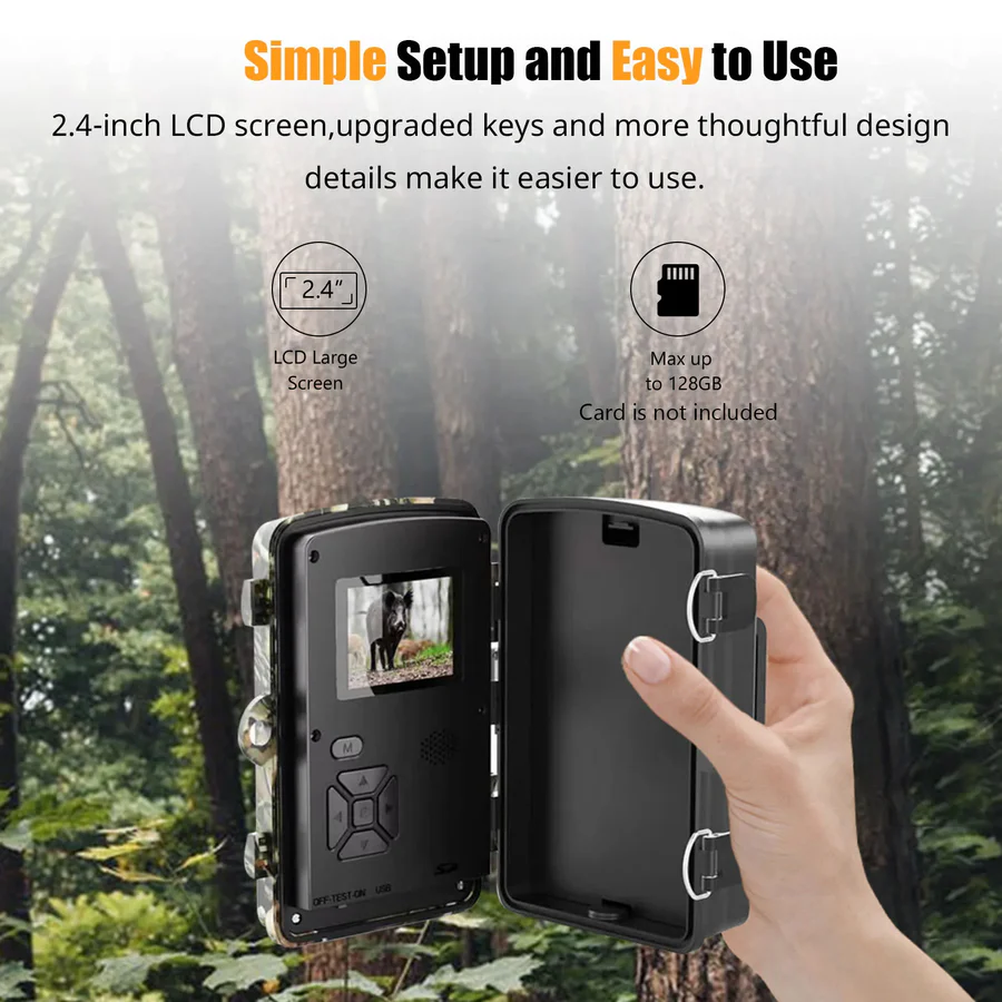 Skanto | 1080P Night Vision Trail Camera with Motion Detection