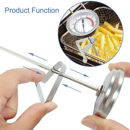 BowLift | Stainless Steel Deep Fry Thermometer with Long Probe