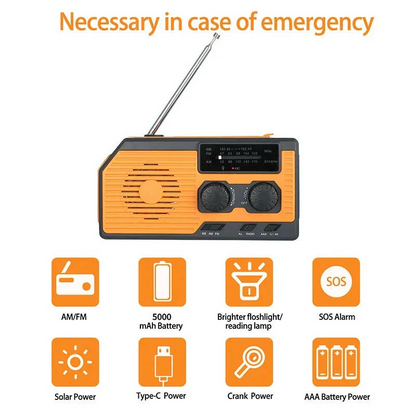 BowLift | Solar Hand Crank Emergency Radio