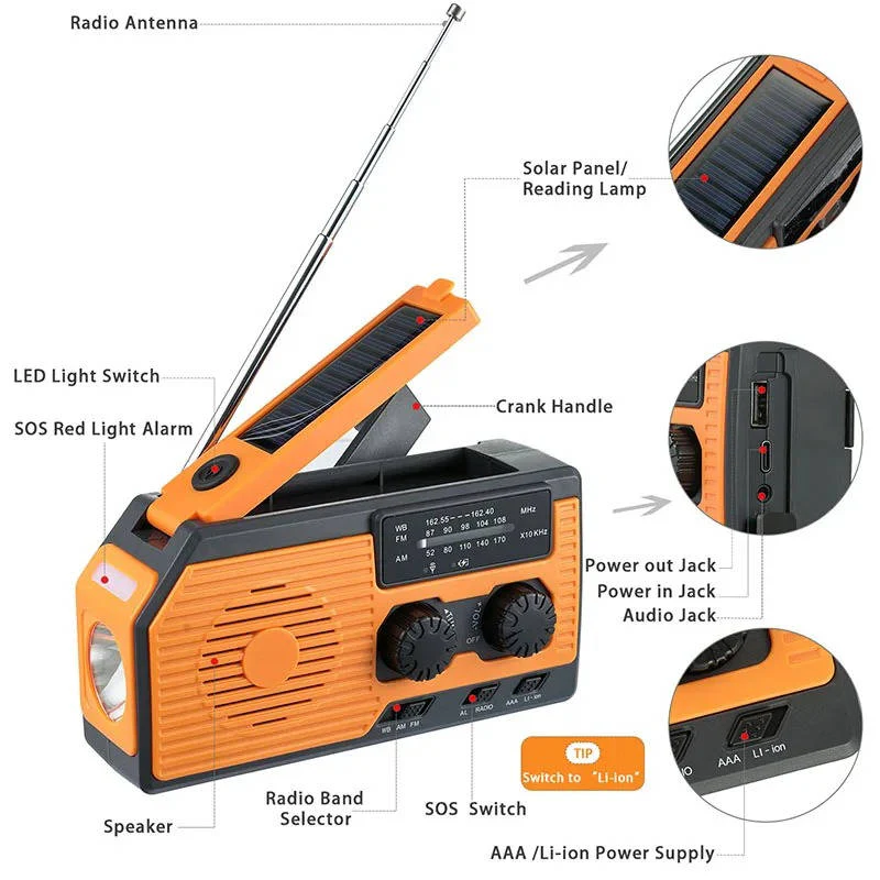 BowLift | Solar Hand Crank Emergency Radio
