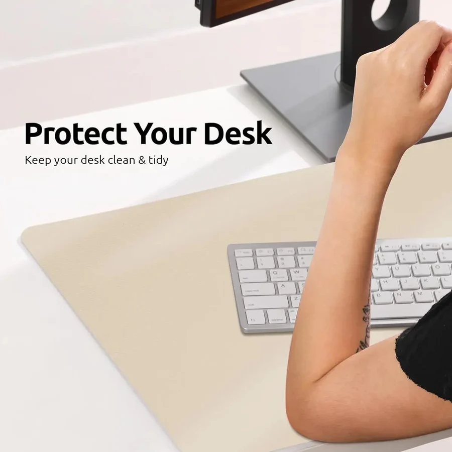 Skanto | Luxury Leather Desk Pad Smooth Writing & Mouse Surface
