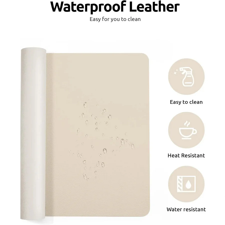 Skanto | Luxury Leather Desk Pad Smooth Writing & Mouse Surface