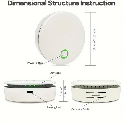 BowLift | Mini Compact Air Purifier & Odor Eliminator