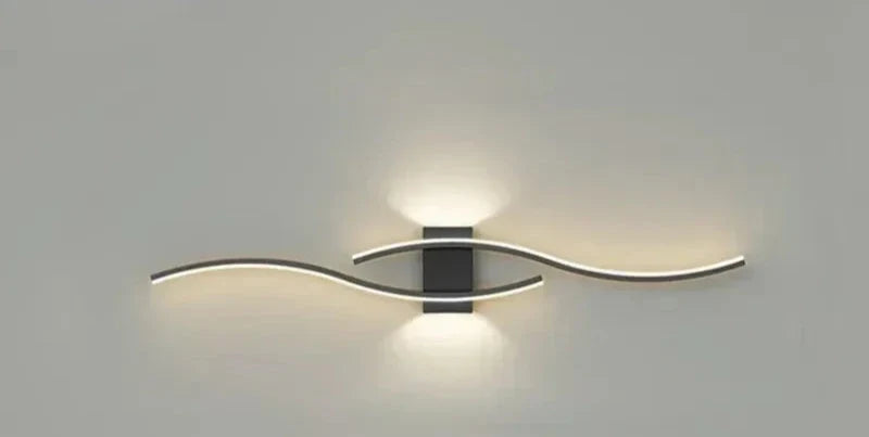 Modern LED Wall Light – Wave-shaped Design, Minimalist Style | Karnz