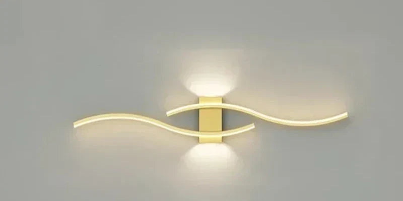 Modern LED Wall Light – Wave-shaped Design, Minimalist Style | Karnz
