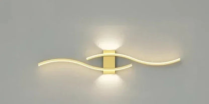 Modern LED Wall Light – Wave-shaped Design, Minimalist Style | Karnz