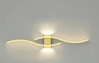 Modern LED Wall Light – Wave-shaped Design, Minimalist Style | Karnz
