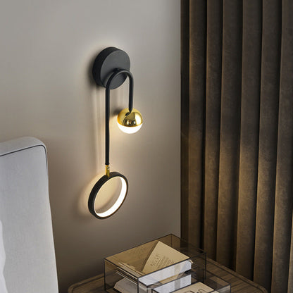 Nordic rotatable LED wall light for modern interior | Karnz