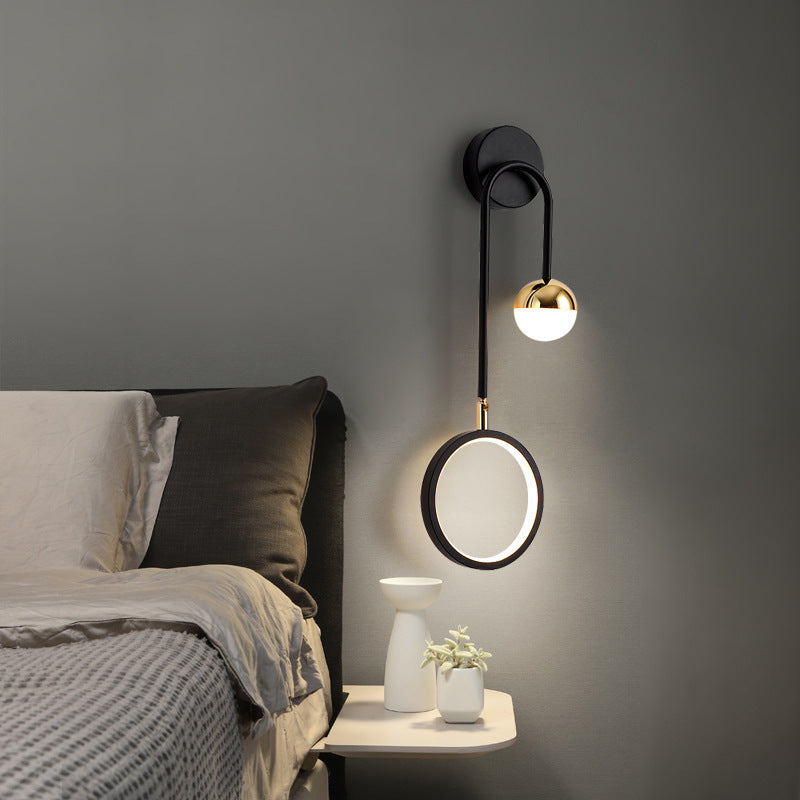 Nordic rotatable LED wall light for modern interior | Karnz