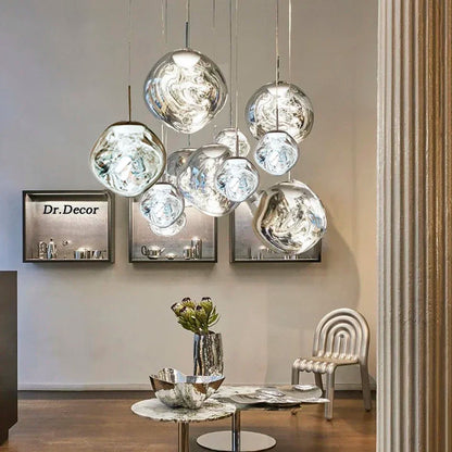 Skanto | NordicGlow – Elegant Glass Pendant Light | Modern Scandinavian Ceiling Lamp