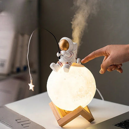 3D Astronaut Moon Lamp with LED Night Light, Dimmable Touch Control and Decoration for Kids' Room | Brehn