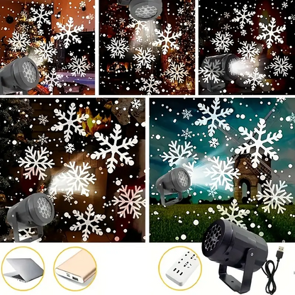 Skanto | Magical Snowflake Christmas Projector – LED Light Experience for Indoor and Outdoor