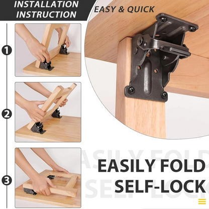 Foldable Hinge Bracket | Smart Support for Small Spaces | Karnz