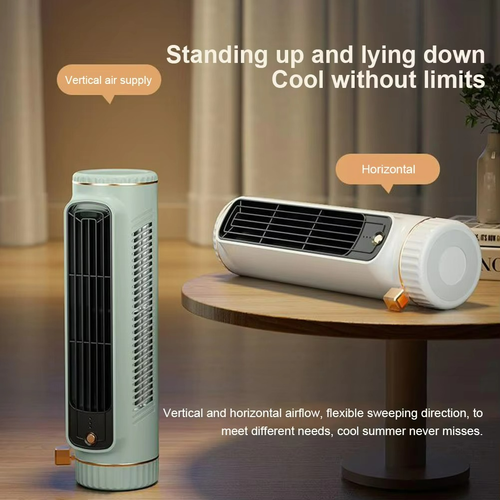 BowLift | AeroBreeze Blade-Free Fan | 360° Air Circulation with Ice Refreshing Breeze