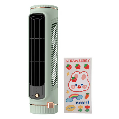 BowLift | AeroBreeze Blade-Free Fan | 360° Air Circulation with Ice Refreshing Breeze