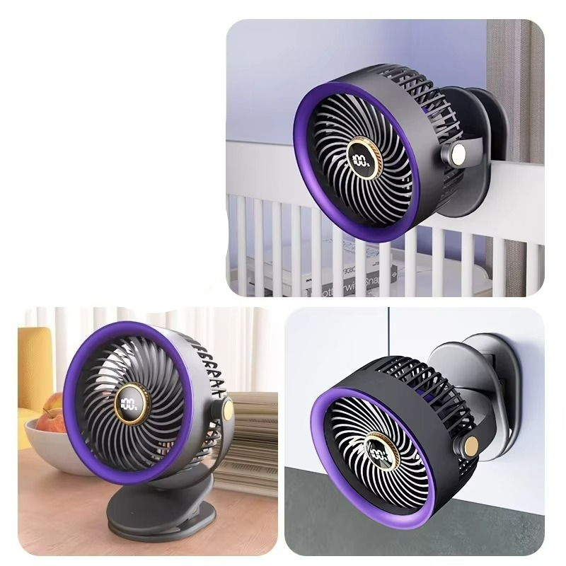 Skanto | Mini USB Fan with Battery, Flexible Mount & Portability