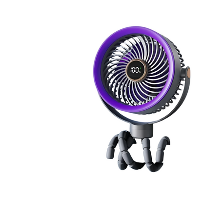 Skanto | Mini USB Fan with Battery, Flexible Mount & Portability