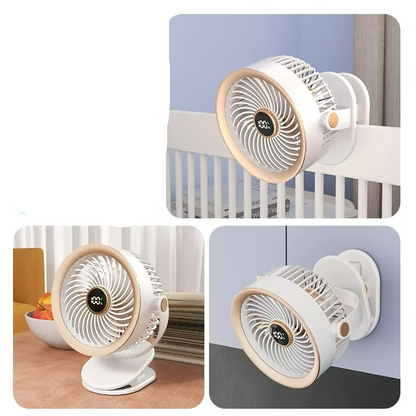 Skanto | Mini USB Fan with Battery, Flexible Mount & Portability