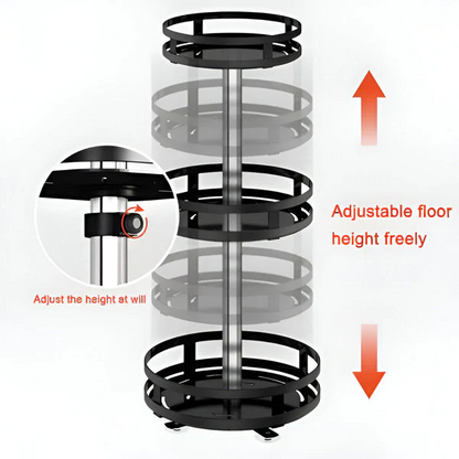 Skanto | 3-Tier Rotating Metal Organizer
