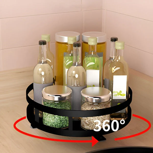 Skanto | 3-Tier Rotating Metal Organizer