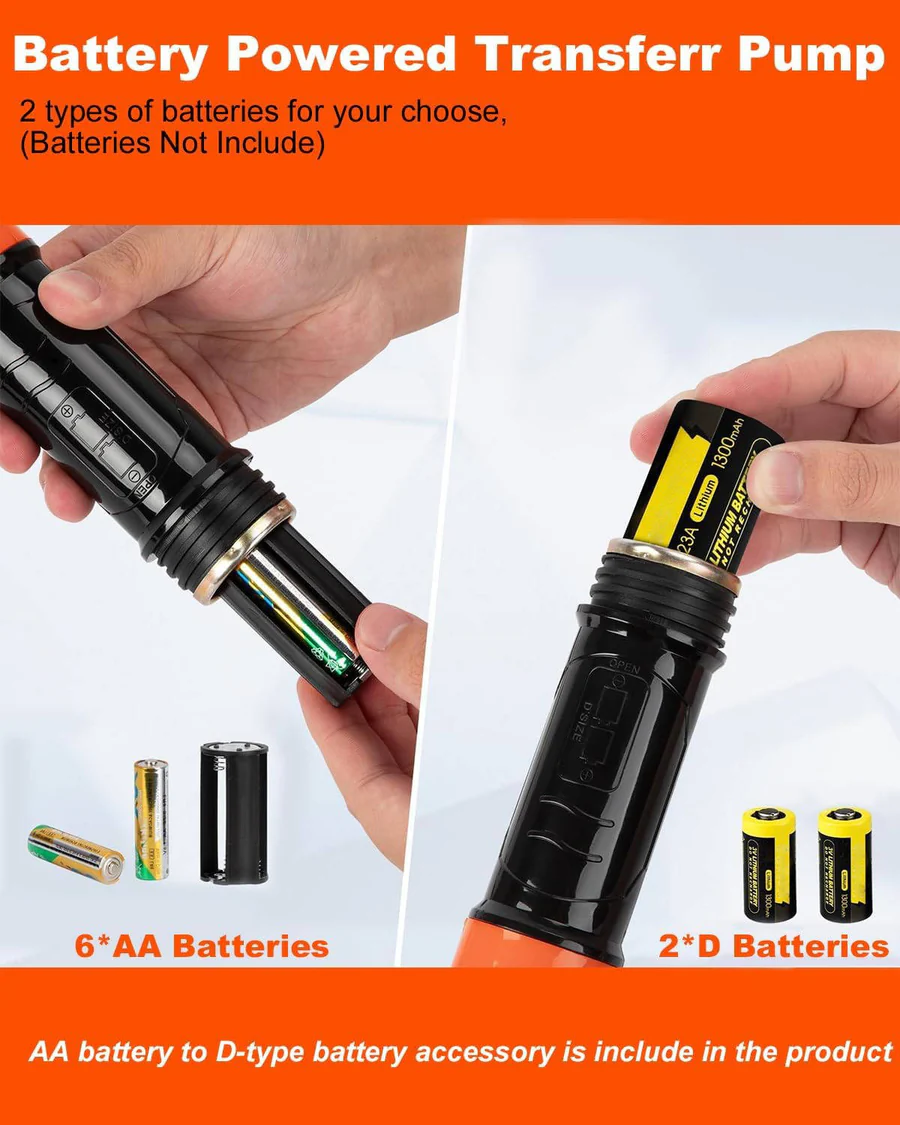 Skanto | Portable Electric Siphon Pump, Battery-Powered Fluid Transfer Tool