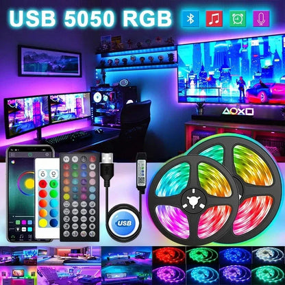USB LED STRIPE WITH COLOR CHANGE - RGB LIGHT FOR ROOM DECORATION & TV BACKLIGHTING | Karnz
