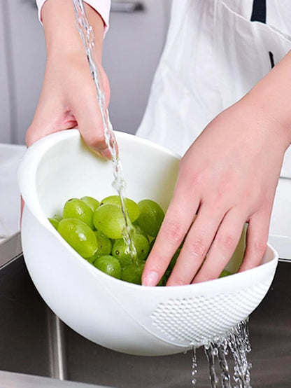 Sandsberg Silicone Sieve Rice Bowl Draining Basket
