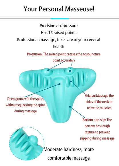 BowLift | Neck and Shoulder Stretch – Cervical Traction Pillow for Spinal Alignment and Massage