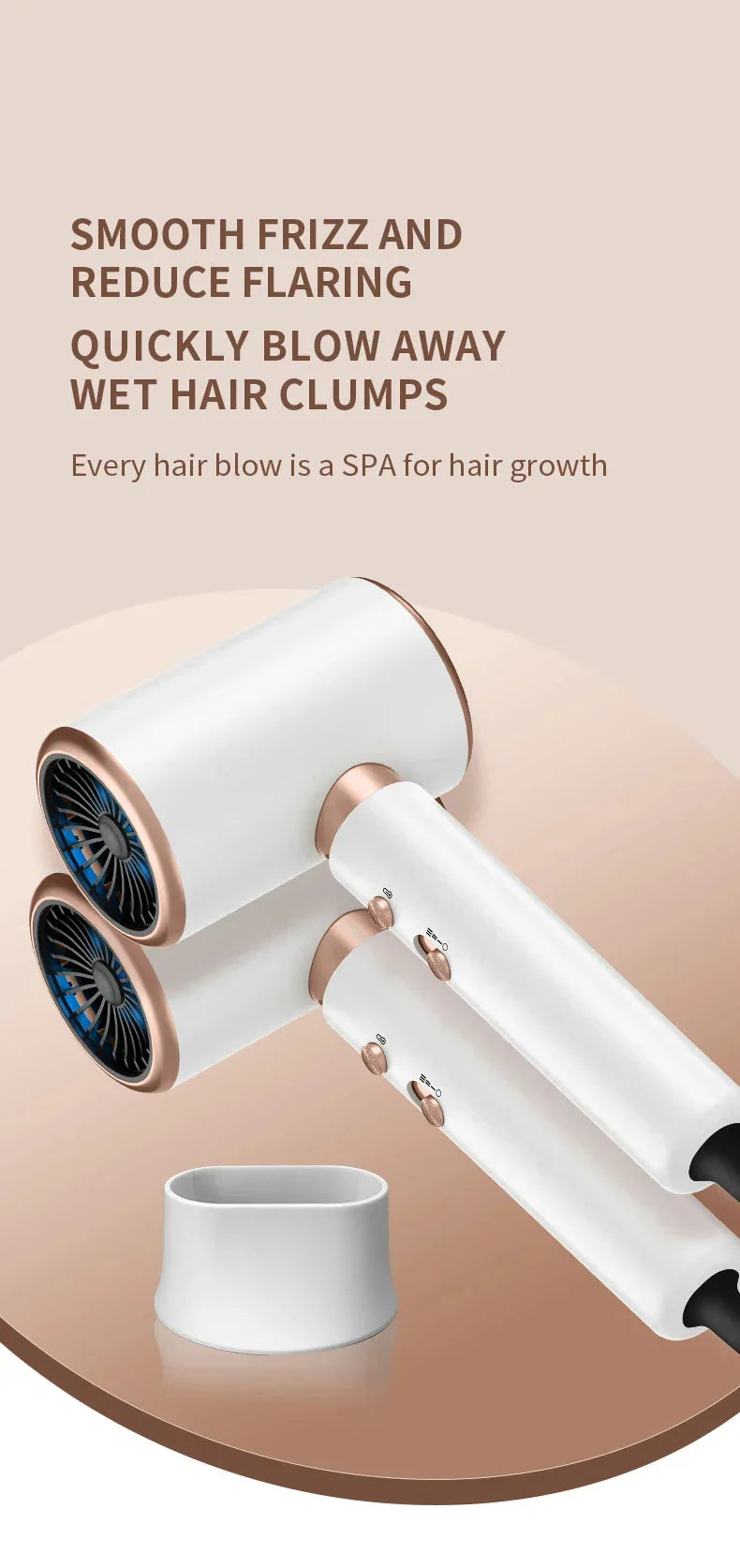 Skanto | 2400W High-Performance Hair Dryer with Cool & Warm Air Function - Ion Technology