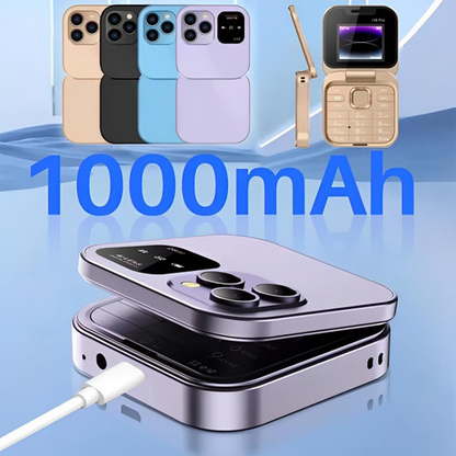 Skanto | Foldable Flip Phone Dual SIM | 1.77" Screen | 1000 mAh | Micro USB