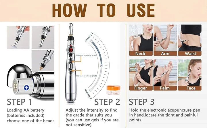 Skanto | Electronic Acupuncture Pen | Meridian Massage Device for Pain Relief