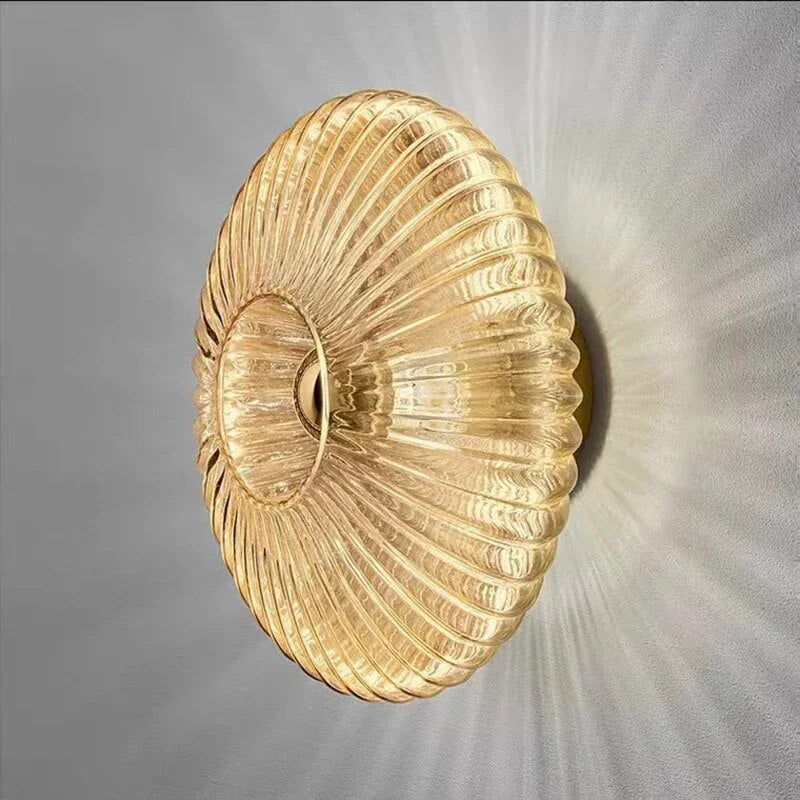 Skanto | NimbusFlux - Glass Wall Lamp with Wavy Light