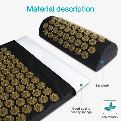 Skanto | Acupressure Yoga Mat with Massage Pillow