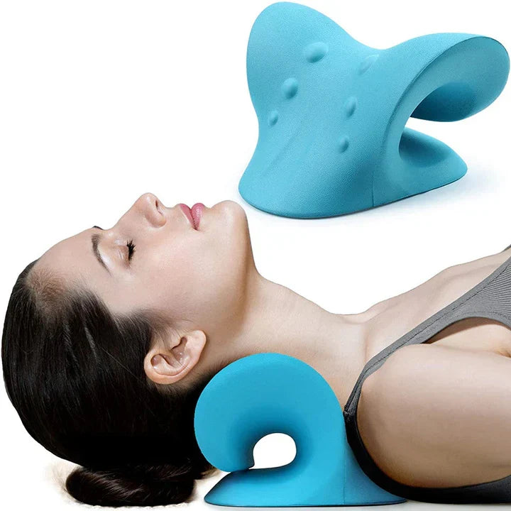 BowLift | Neck and Shoulder Stretch – Cervical Traction Pillow for Spinal Alignment and Massage