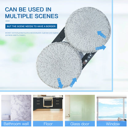 CleanBot Robot Window Cleaner – Smart & Hands-Free with Remote for Streak-Free Windows