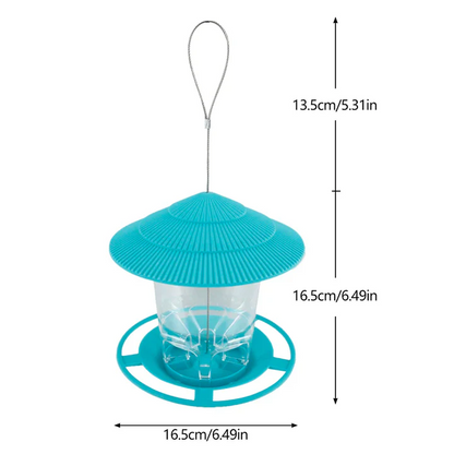 Skanto | Hanging Bird Feeder with Automatic Seed Dispenser
