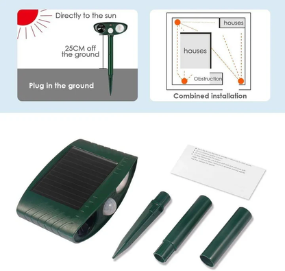 BowLift | Solar Powered Ultrasonic Deer Repeller, Pack Of 4