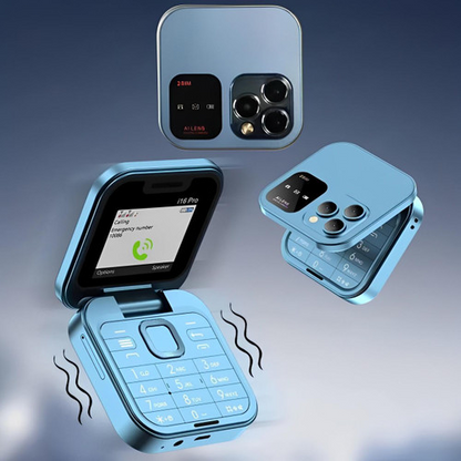 Foldable Dual SIM Flip Phone (1.77", 1000mAh)