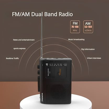 Skanto | Skanto Portable Cassette Player with AM/FM Radio & Dual Power Sources – Vintage Recorder