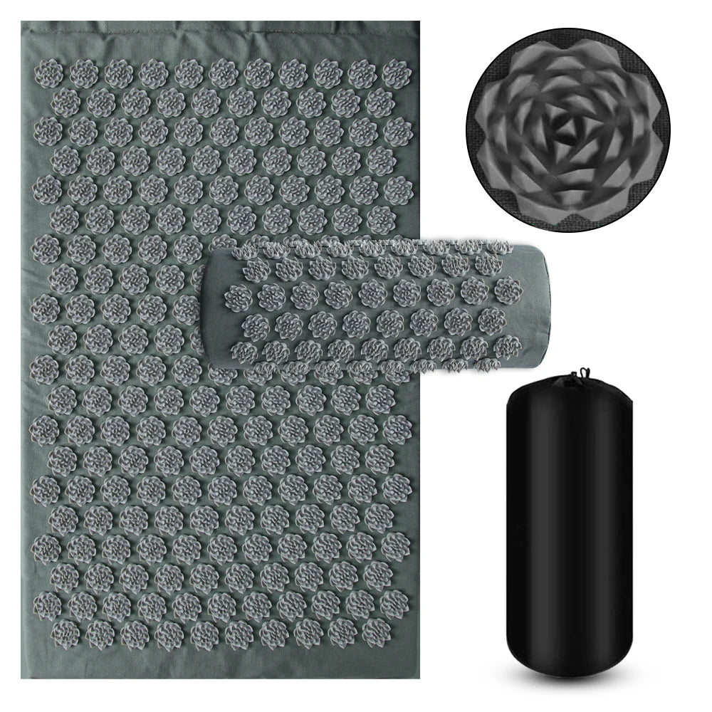 Skanto | Acupressure Yoga Mat with Massage Pillow