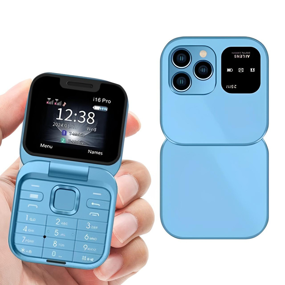 Skanto | Foldable Flip Phone Dual SIM | 1.77" Screen | 1000 mAh | Micro USB
