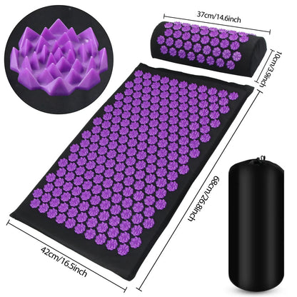 Skanto | Acupressure Yoga Mat with Massage Pillow
