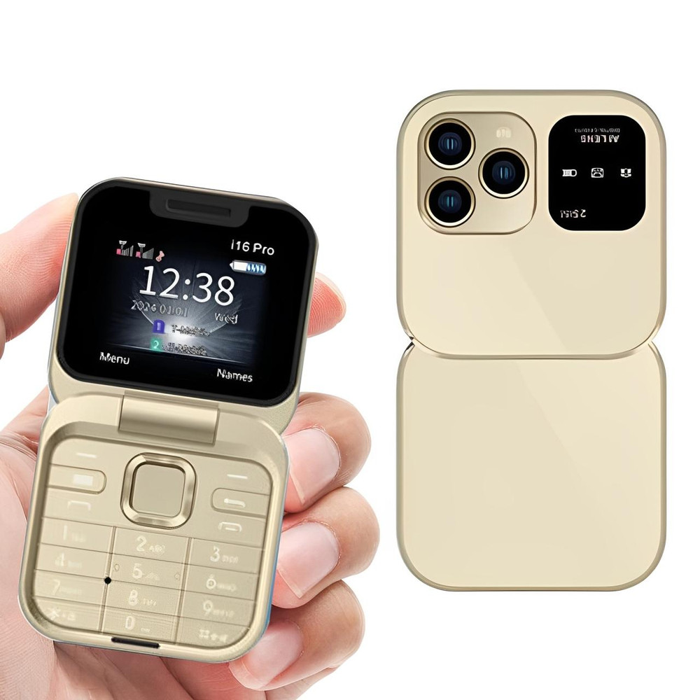 Skanto | Foldable Flip Phone Dual SIM | 1.77" Screen | 1000 mAh | Micro USB